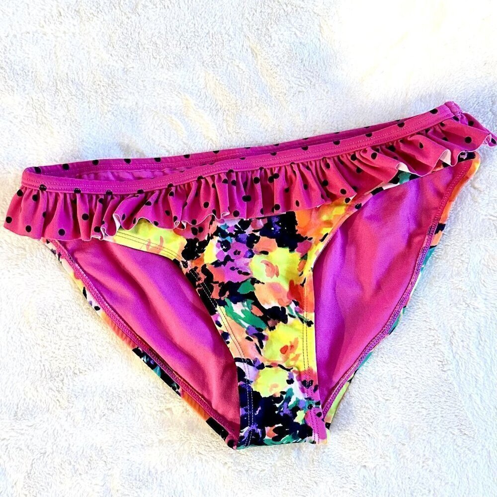 Xhilaration Floral Swim Bottom - Size: Small